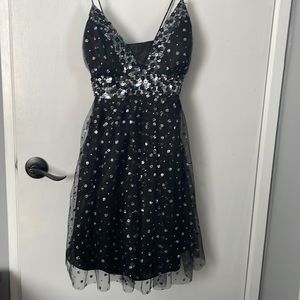 Flip sequins black dress (new)
